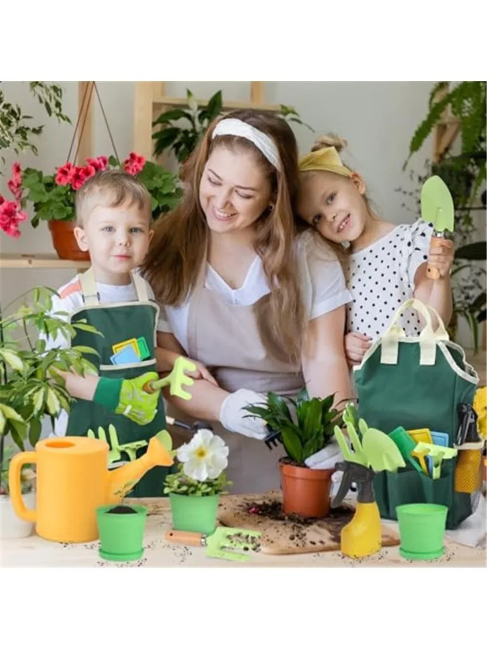 Kids Gardening Tool Set 20 Piece Garden Toys Watering Can Apron Outdoor Play